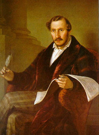 Portrait de Portrait de Donizetti par Giuseppe Rillosi 1811-1880 Museo del Teatro alla Scala