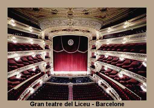 Grand théâtre du Liceu à Barcelone